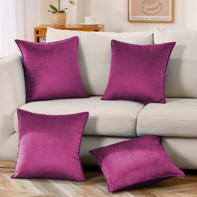 Coussin décoratif en velours