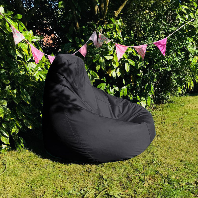 rucomfy Beanbags Extra Large Classic Outdoor Adult Bean Bag Chair. Home or Garden Gaming Seat Patio Furniture. Arrives Filled. Water & UV Resistant. Machine Washable - 70 x 110cm