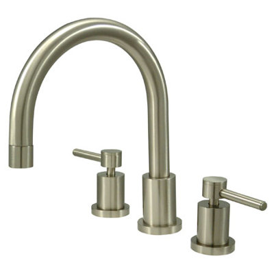 South Beach Double Handle Deck Mounted Roman Tub Faucet