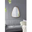 Miroir mural moderne 30 "x 38" Irrgeular