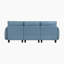 Canapé de style Mid-Century 86 po Veline avec rangement sous le siège, tissu texturé et capitonnage élégant