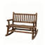 Causeuse arrière, chaise berçante en bois, banc berçant de jardin