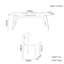 Ensemble de table à manger moderne en bois de frêne simple-104924353-104924351