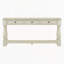 Console Table 63" Long Console Table with Drawers and Shelf for Entryway, Hallway, Living Room (Antique White, OLD SKU: WF314993AAK)
