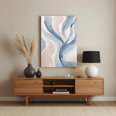 Watercolor Abstract 69 Grey Metal Wall Art