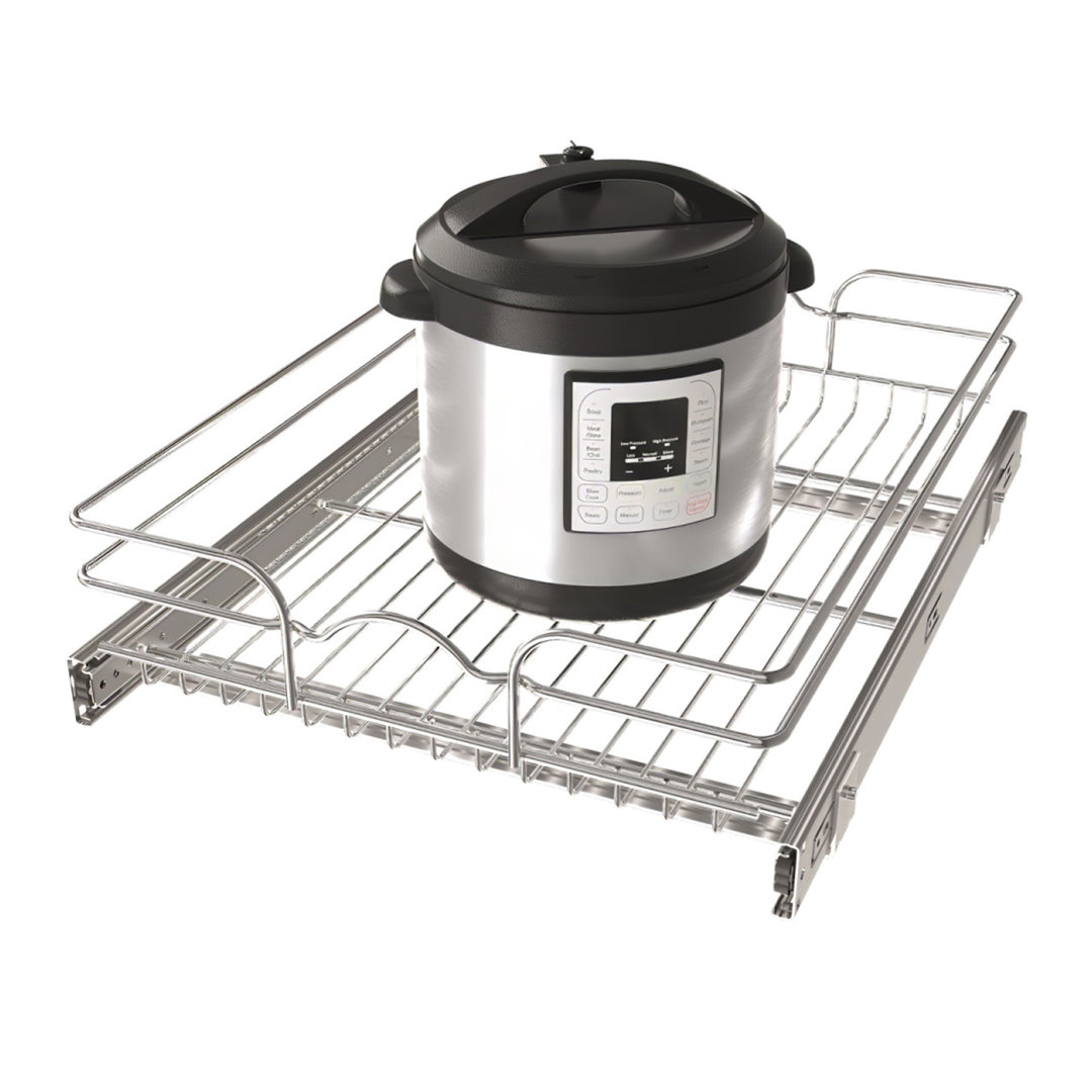 Rev-A-Shelf Kitchen Cabinet Pullout Shelf Organizer Rev-A-Shelf Width: 18" W, Depth: 22" D