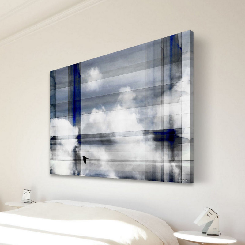 « free flight » par parvez taj,, reproduction d’art sur toile tendue, H 20 po x l 32 po x P 1,5 po