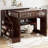 Full Solid Wood Loft Bed with Movable Desk and Shelves-1609883689-1609883703
