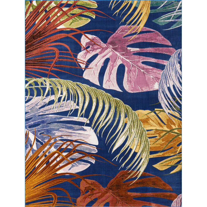 Floral Indoor Rug, Rectangle 7'10" x 10'