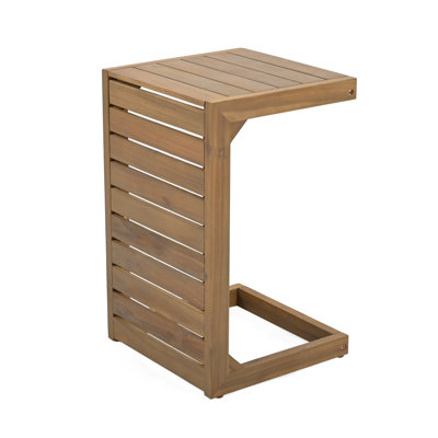 Table de bout en C brun