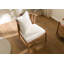 KOPENHAGEN 44cm H Polyester Blend Upholstered Parsons Chair in Ecru