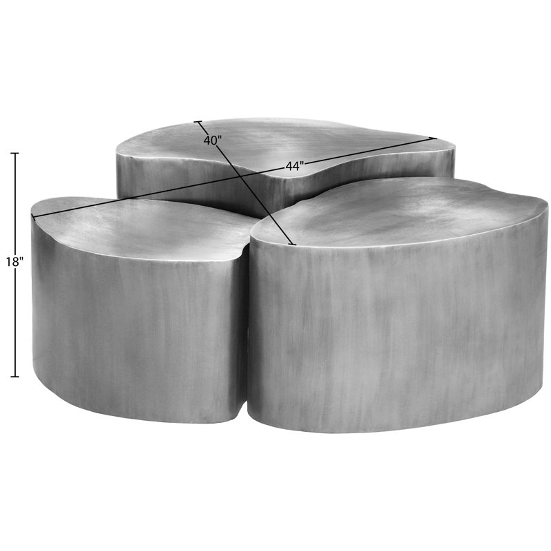 Table basse Banyan, Argent argent