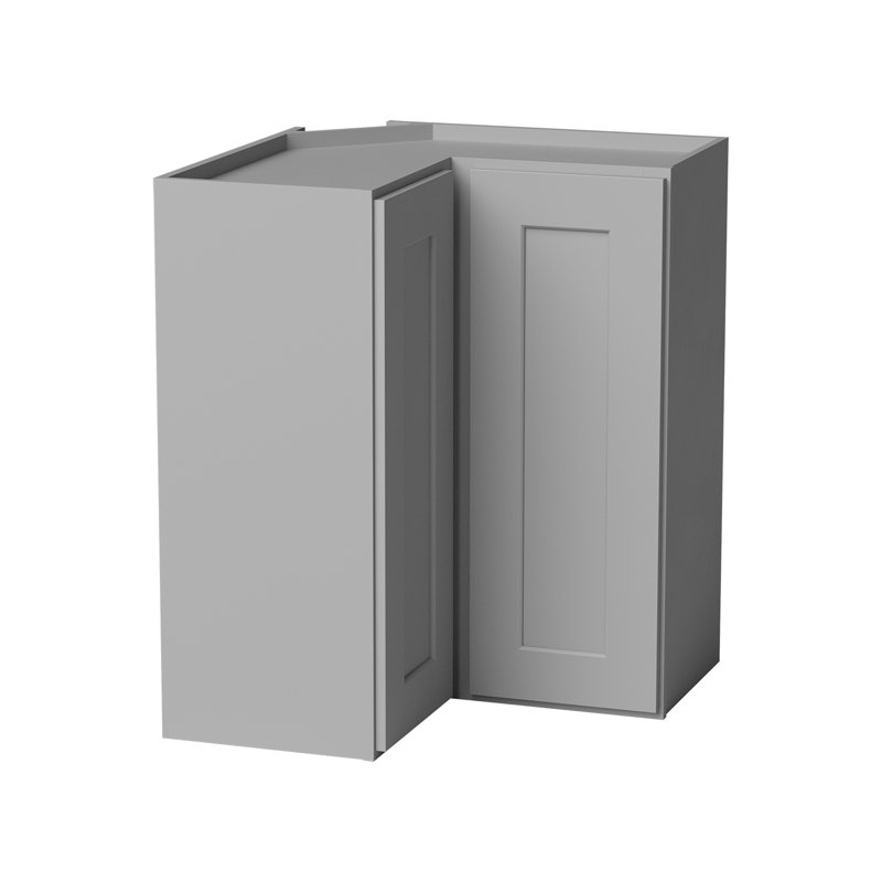 Armoire murale d'angle, L 24 po x H 30 po x P 12 po, Gris