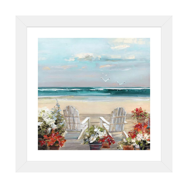 «Summer Sea Breeze» par Sally Swatland - reproduction d'art, Blanc, H 24 po x l 24 po x p 1 po, White Paper
