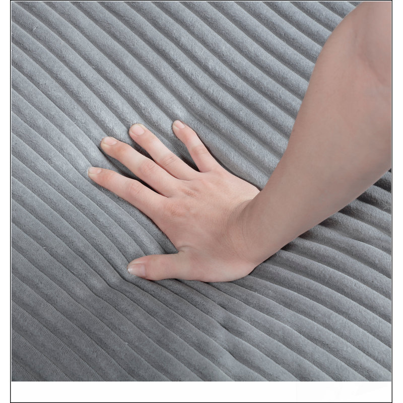 Repose-pieds en velours côtelé Living Living Furniture