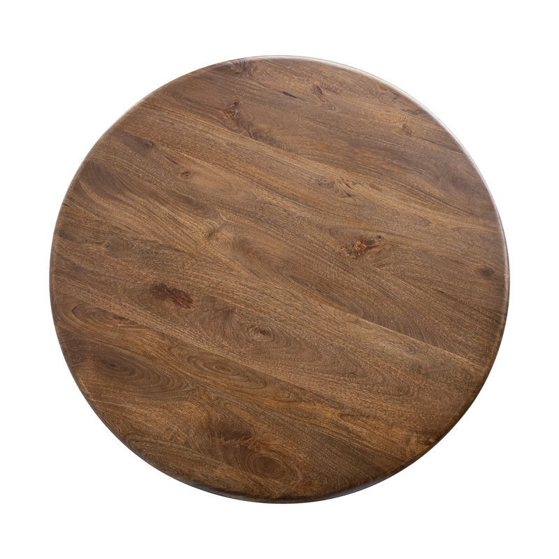 Round Mango Wood Dining Table