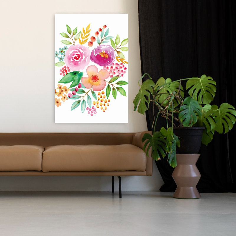 Blooms 8, pivoines romantiques, nature et printemps, 48" H x 32" W