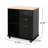 Provence Kitchen Cart With Ample Storage And Mobility-127383479