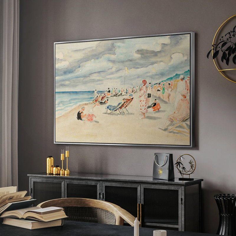 «Vintage Nautical Print-XLIV» sur, Argent, H 27 po x l 41 po