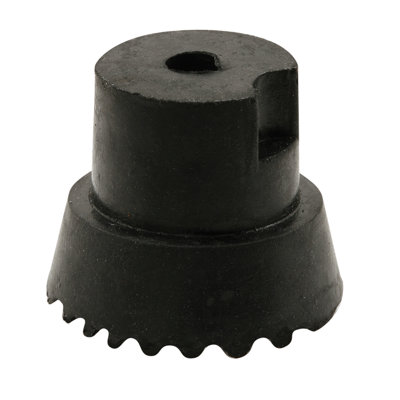 Embout de porte en caoutchouc de remplacement, noir, 1 po x 3/4 po (paquet de 10)