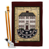 Double Sided 40'' H x 28'' W Polyester Flag Set