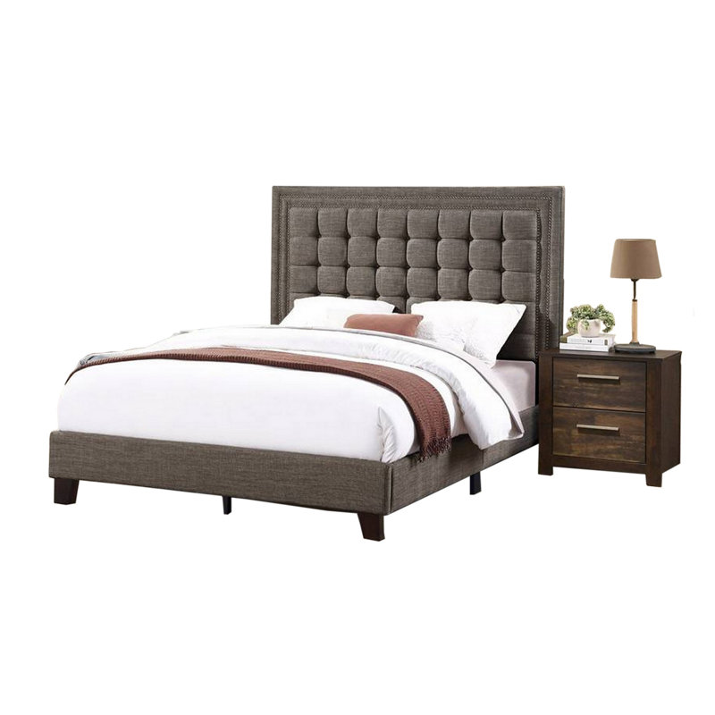 Upholstered Platform Bed, Queen