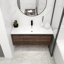 Armoire de salle de bain 48 po avec lavabo, portes et tiroir à fermeture en douceur, montage flottant, 48 po x 18 po-126528493
