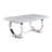 Beriguette 7 Piece Faux Marble 70" Rectangular Table Dining Set -1518837177-1604891267