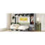 Grand lit gris pour optimiser l'espace - Grand lit chic avec options de rangement