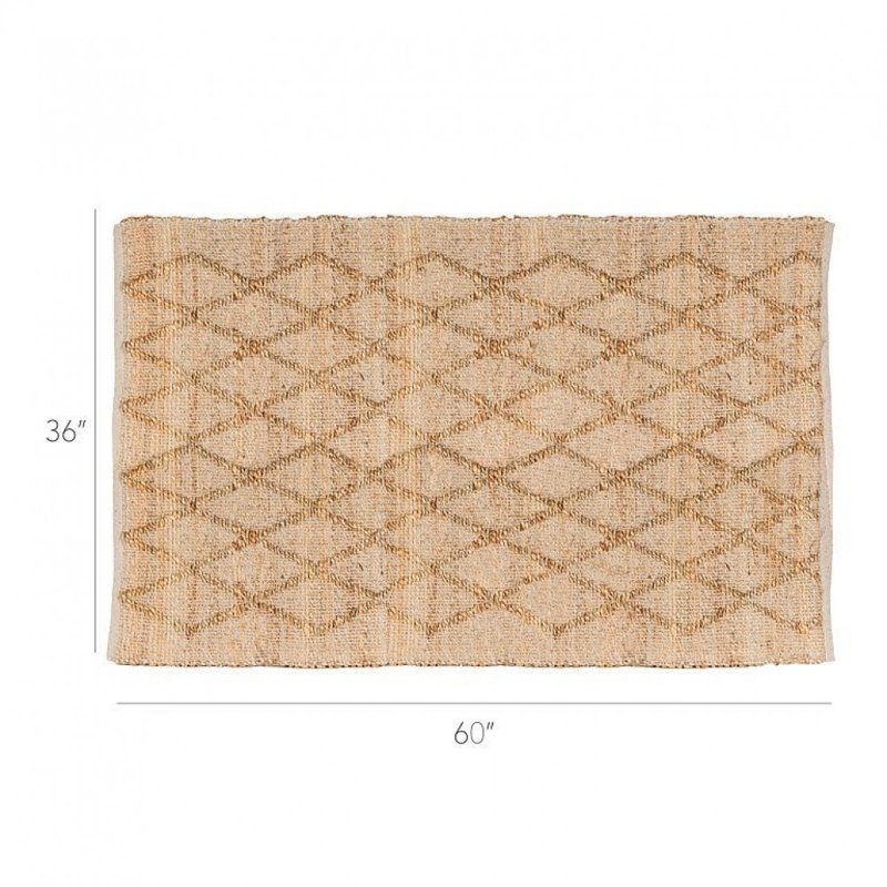 Large Diamond Weave Rug