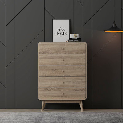Kalmar 80cm W 5 - Drawer Chest of Drawers