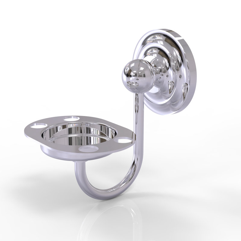Porte-brosse à dents et gobelet Leamore, Chrome poli