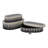 Decorative Bone Inlay Storage Boxes with Lids - Handmade Oval Trinket Boxes for Elegant Organization - Set of 3.