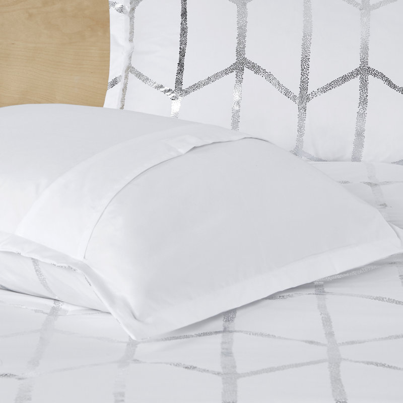 King Grey and Silver Microfiber 5-Piece Comforter Set