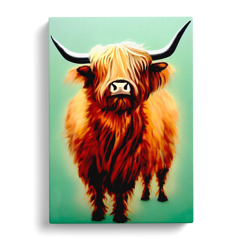 XC1022-45X A Fantastic Highland Cow - Wrapped Canvas Print, 50cm H x 35cm W x 3cm D