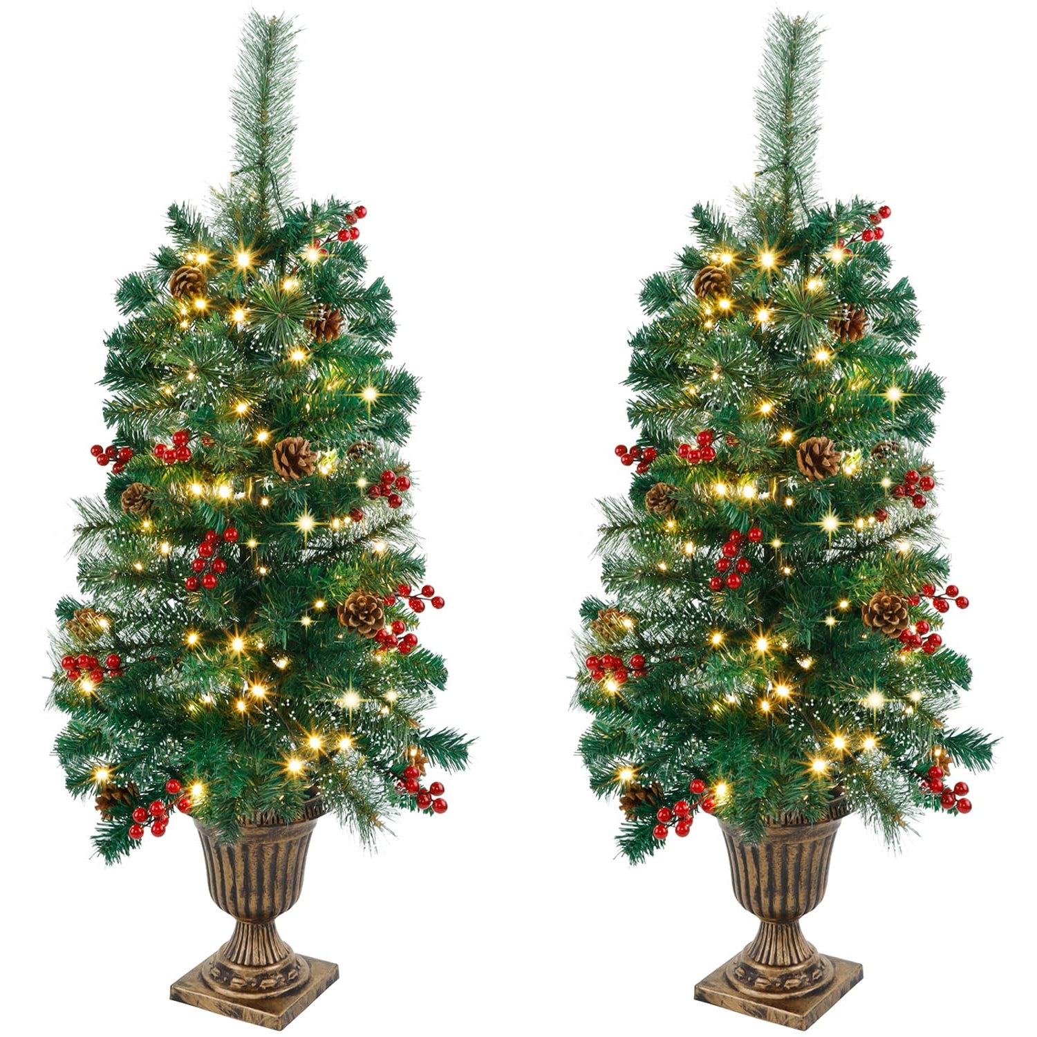 Corrigan Studio 2 Pack Christmas Tree 3 FT Upgrade PreLit Artificial