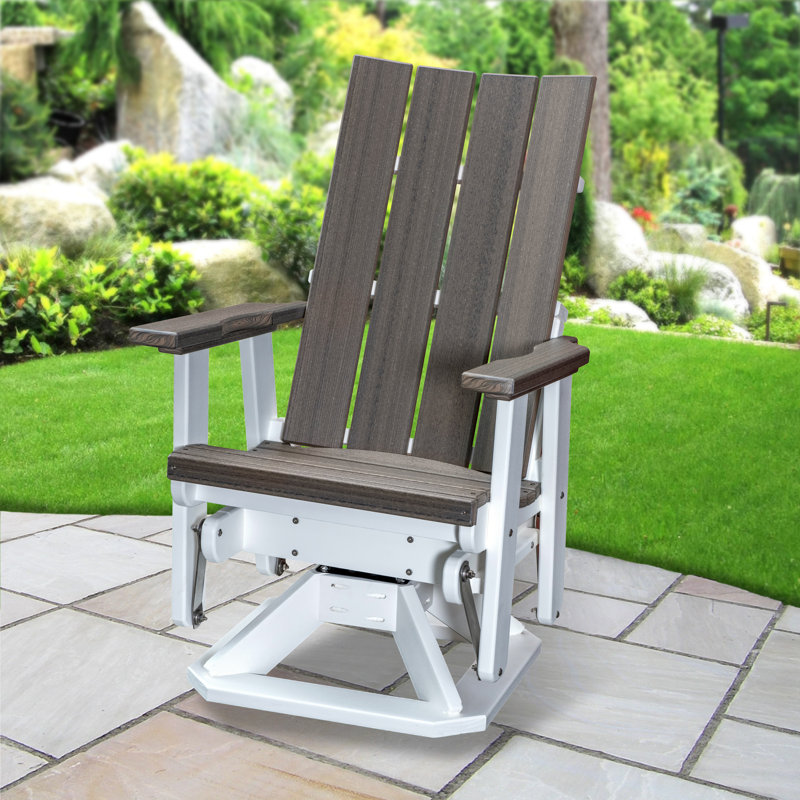Fauteuil oscillant Brandon , Gris bord de mer / blanc
