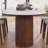 Maxsony 71" Mid Century Dining Table with Glossy Stone Tabletop, Rectangular  Kitchen Table with Solid Wood Double Pedestal for 6-106915920