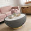 Table basse ronde en bois 30,51 pouces