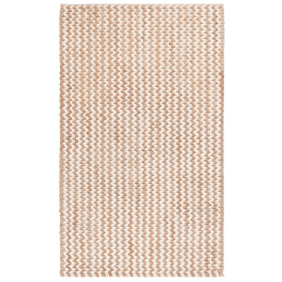 Tapis en jute / laine / coton tissé à la main Altaira