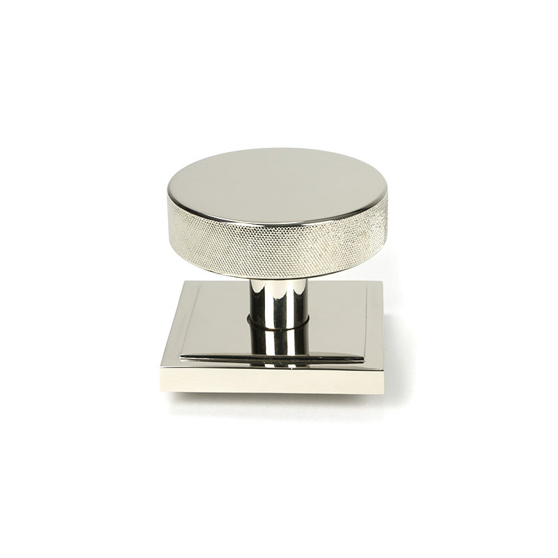 Brompton Single Dummy Door Knob , Polished Nickel