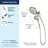 Engage Multi Function Dual Shower Head with Magnetix-94375669