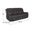 Ensemble de canapé et causeuse inclinable manuel Tom 2Pc-118805236