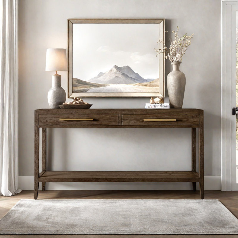 Rural Retro Multifunctional Console Table, Brown