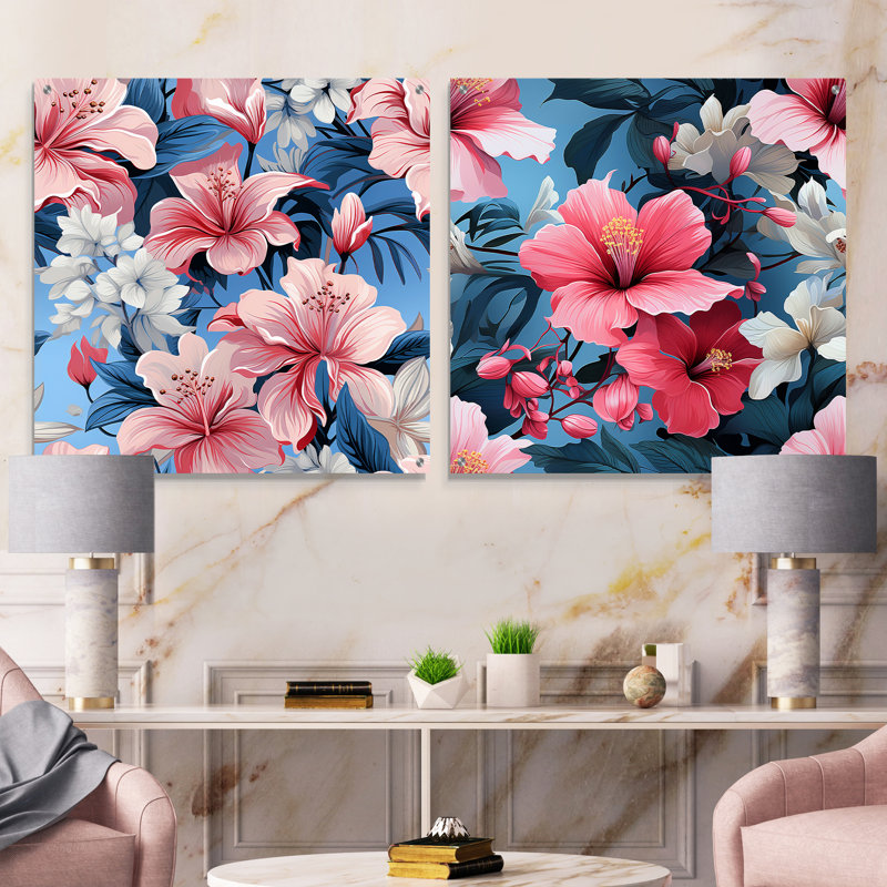 Tranquil Flora Tropical, H 16 po x l 33 po