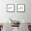 "Home inspiration I & II" par Wild Apple portfolio-ensemble de 2 reproductions d’art textuel sur toile encadrée