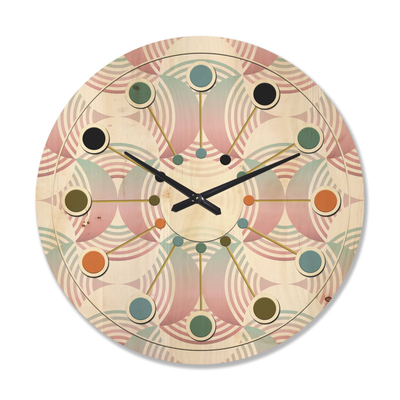Horloge murale géométrique I, Grand