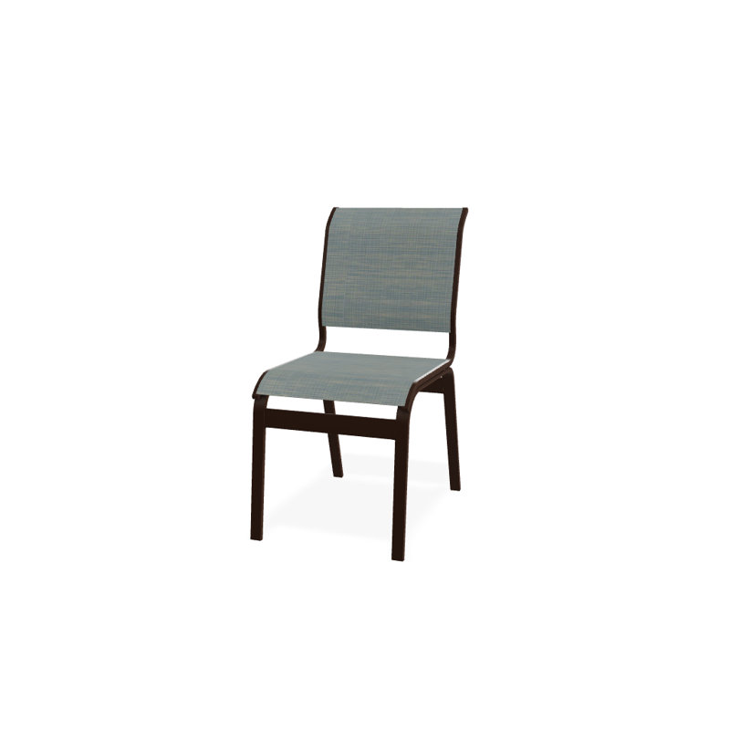 Chaise d'appoint de salle à manger Hiraku, Kona texturé, Baja