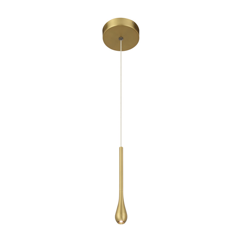 George Kovacs Pingo 1 Light LED Mini Pendant, Gold