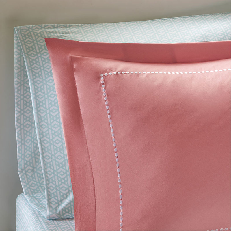 Ensemble d'édredon pour grand lit avec draps, Grand édredon et 8 pièces supplémentaires, Corail